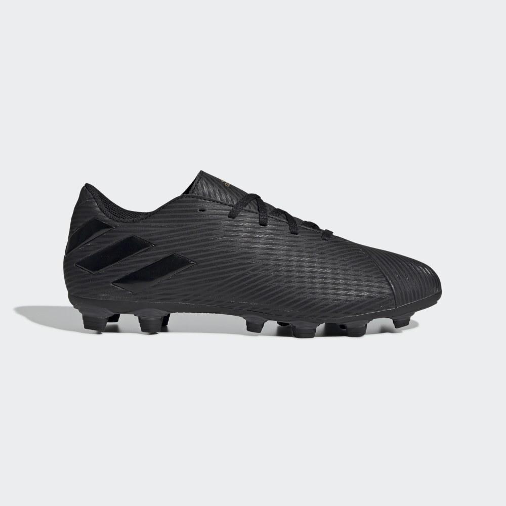 Ghete Fotbal Adidas Nemeziz 19.4 Flexible Ground Barbati Romania - Negrii/Negrii F34394